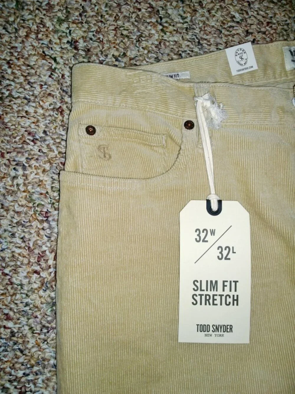 TODD SNYDER 5-Pocket Italian Corduroy Pants